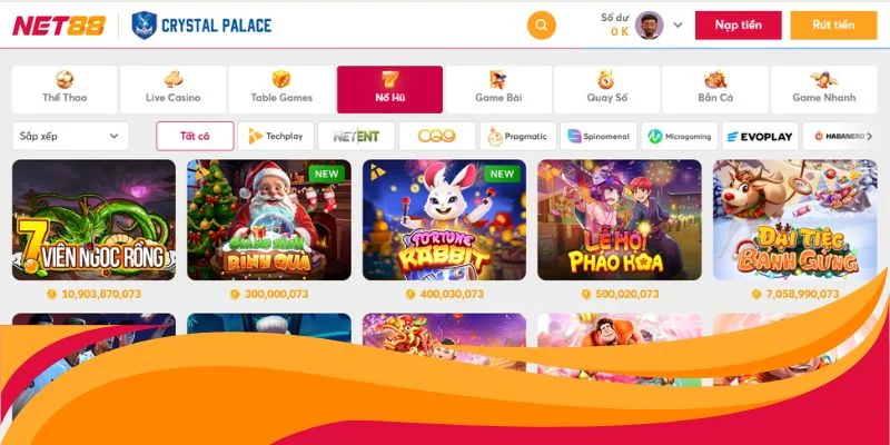 Nổ hũ Net88 là tựa game nổi bật tại nhà cái